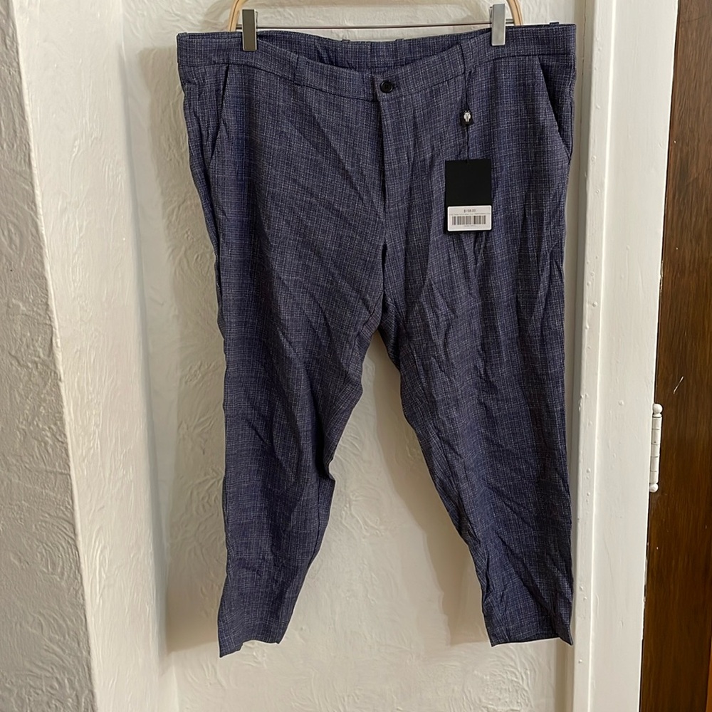 MACEOO Men's 4-Way Stretch Dress Pants Size 2XL In Blue